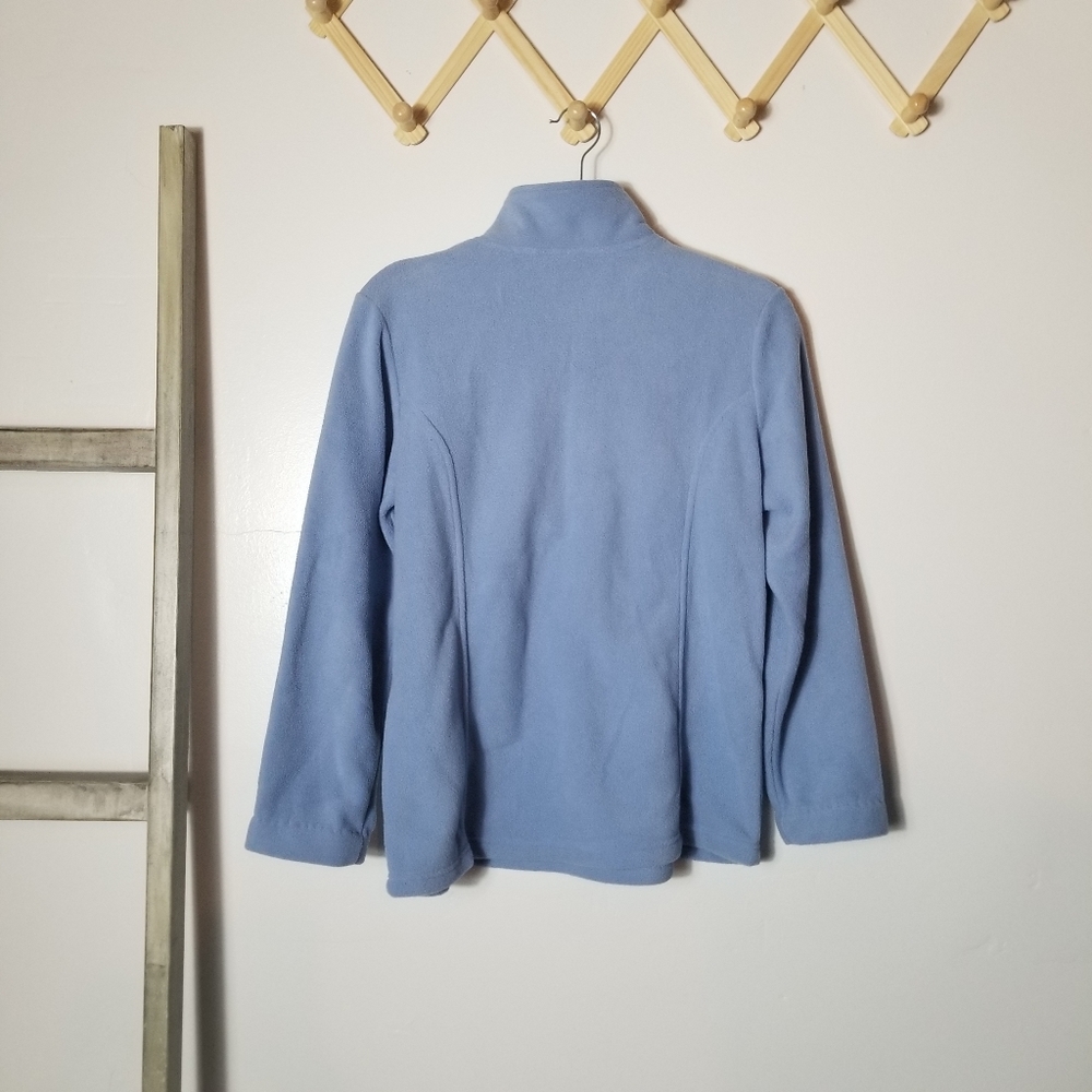 SCANDIA WOODS BLUE FLEECE QUARTER ZIP PULLOVER SIZE SMALL - Picture 2 of 7